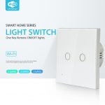 Công tắc cảm ứng âm tường Wifi thông minh Tuya hình vuông 2 nút NAS-SC03W-2