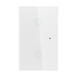 Công tắc cảm ứng âm tường Wifi thông minh Tuya hình chữ nhật 2 nút NAS-SC02W-2