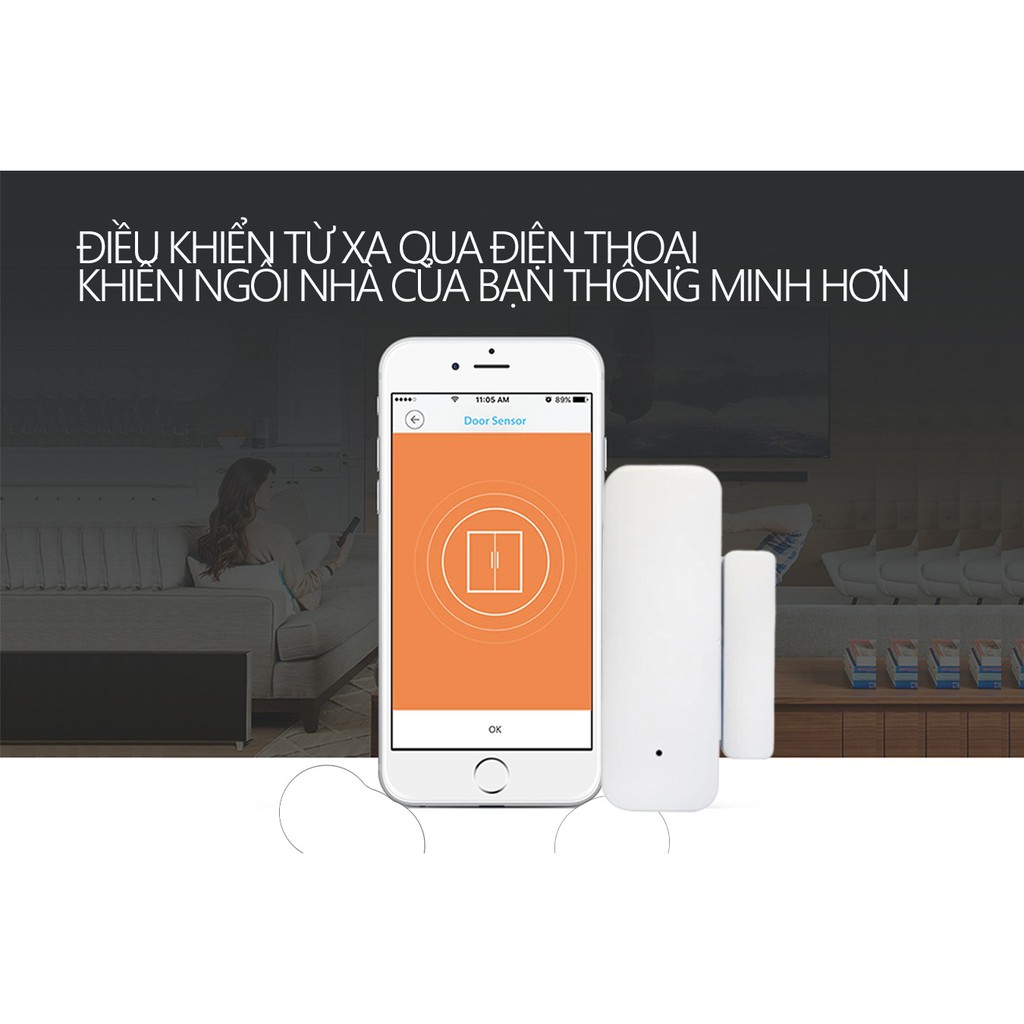 Cảm biến cửa Wifi thông minh Tuya WD2 - Ảnh 4