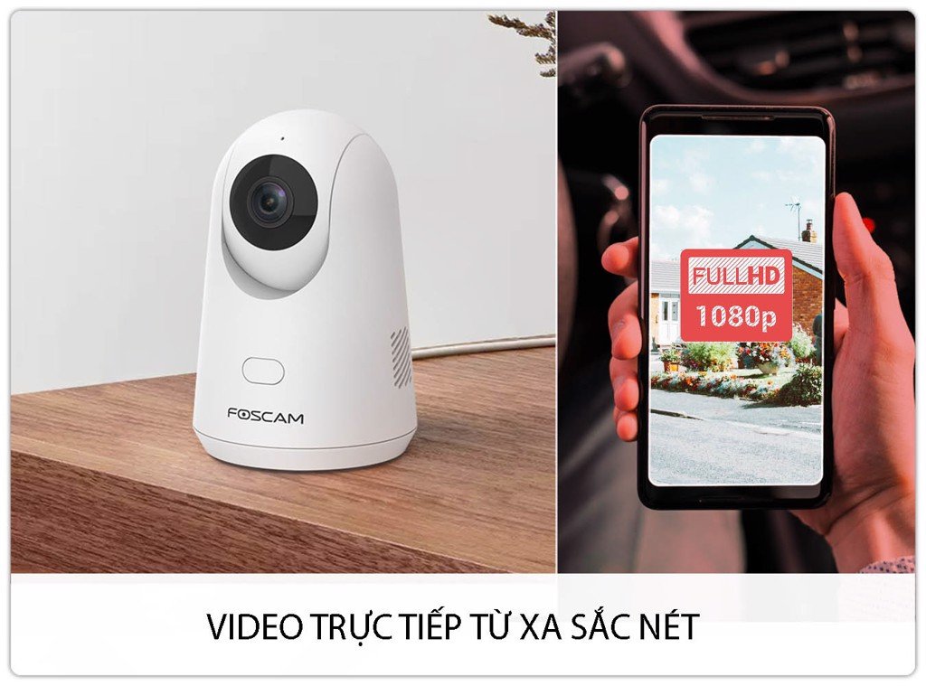Camera IP AI Foscam X2 PTZ Full HD 1080P Phát hiện người thông minh